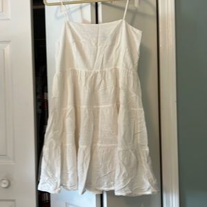 Off white F21 short dress.  Adjustable Spaghetti straps. Zipper. Side elastic